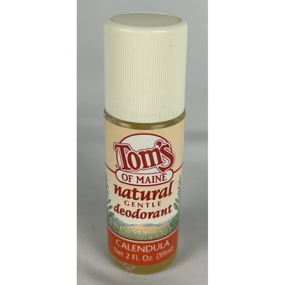 Vintage Toms Of Maine Natural Calendula Roll On Deodorant 2 Oz Gentle RARE